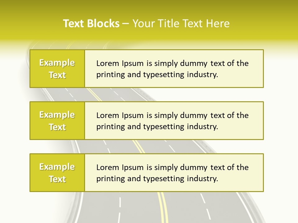 Journey Way White PowerPoint Template