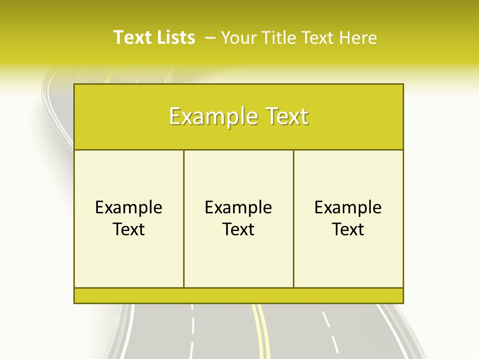 Journey Way White PowerPoint Template