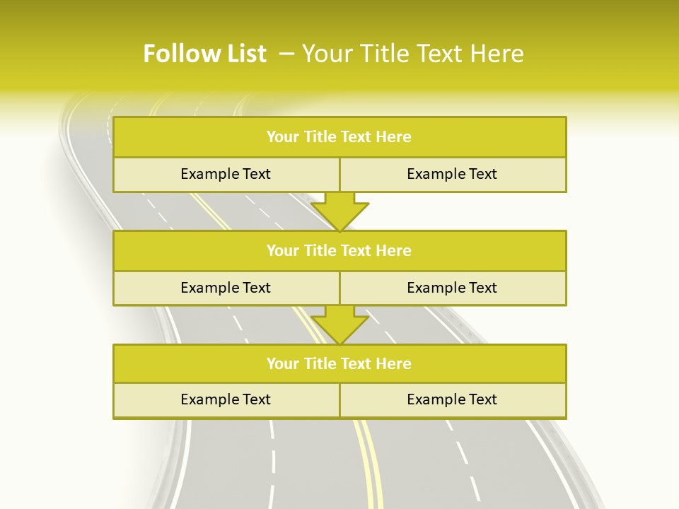 Journey Way White PowerPoint Template