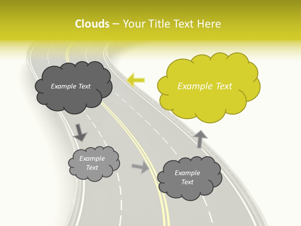 Journey Way White PowerPoint Template