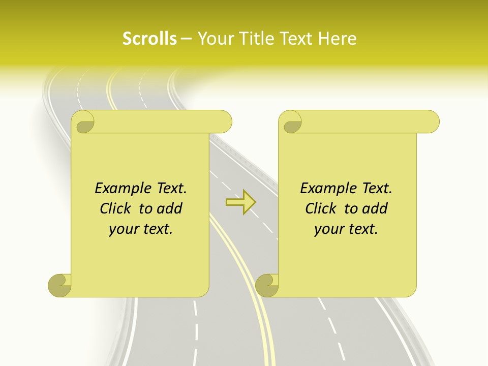 Journey Way White PowerPoint Template
