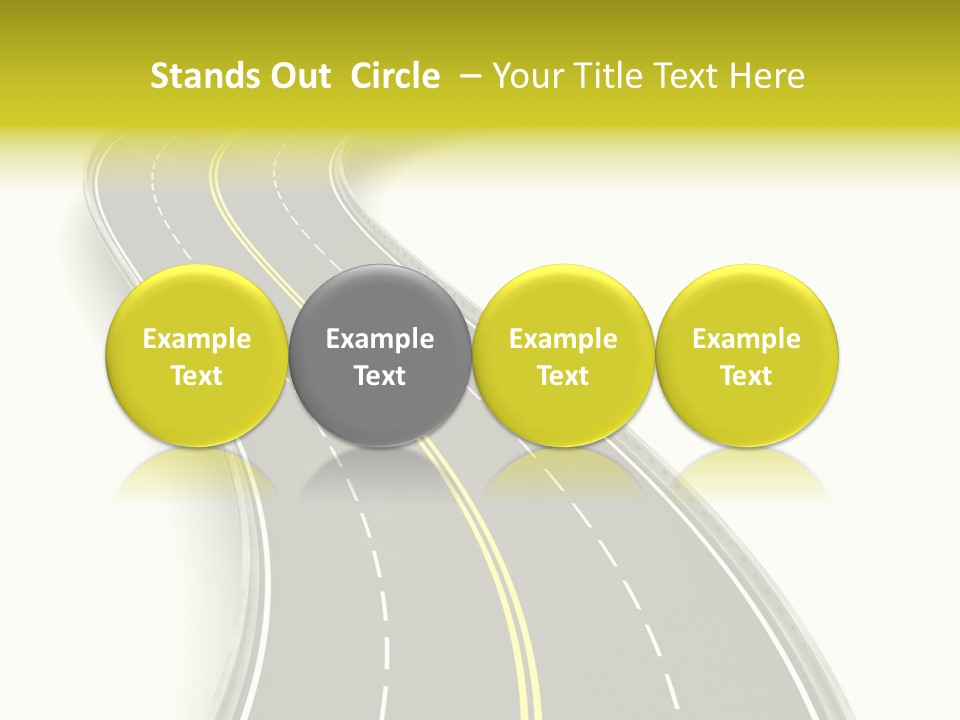 Journey Way White PowerPoint Template