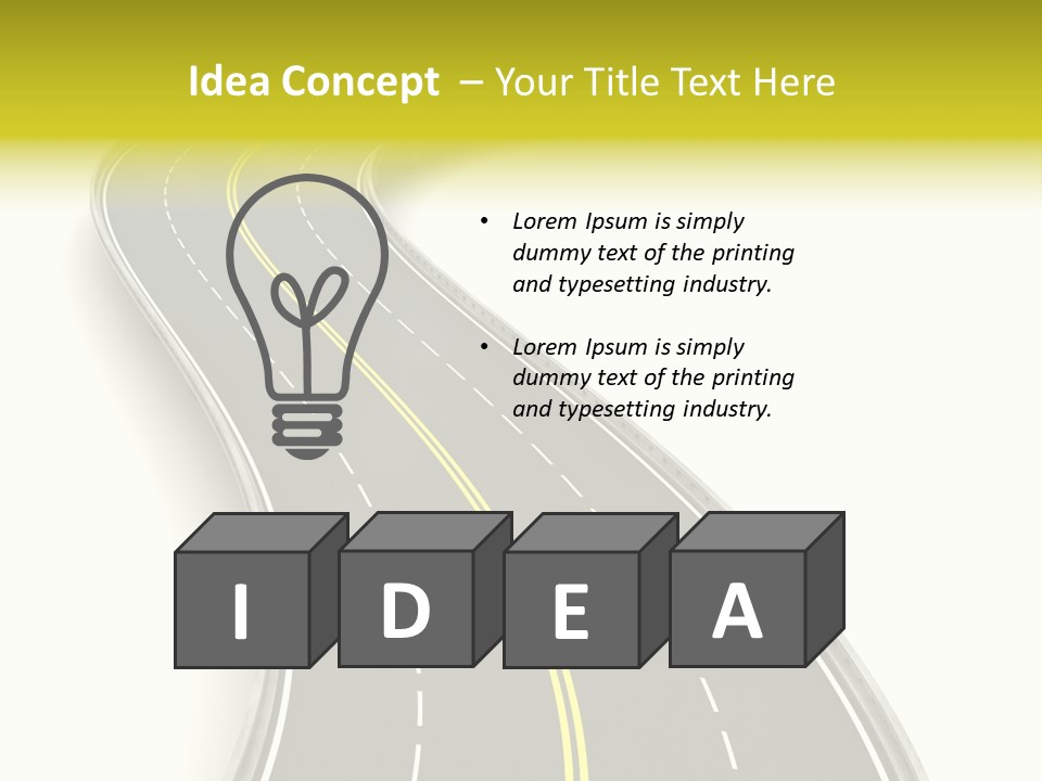 Journey Way White PowerPoint Template