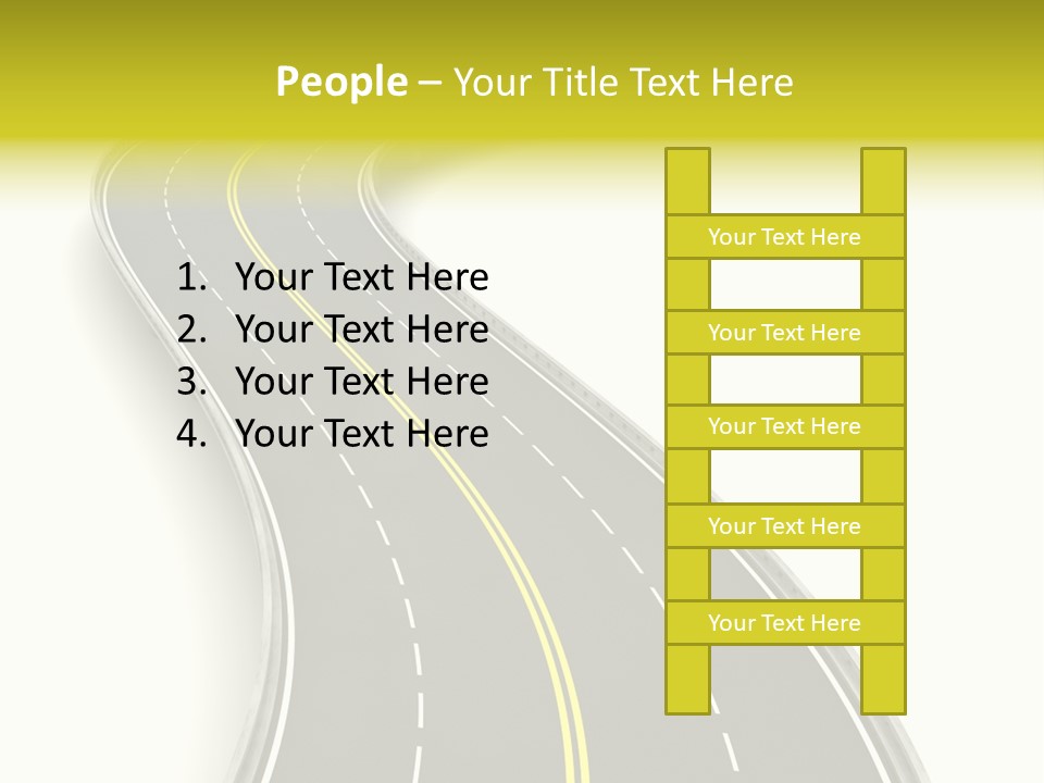 Journey Way White PowerPoint Template