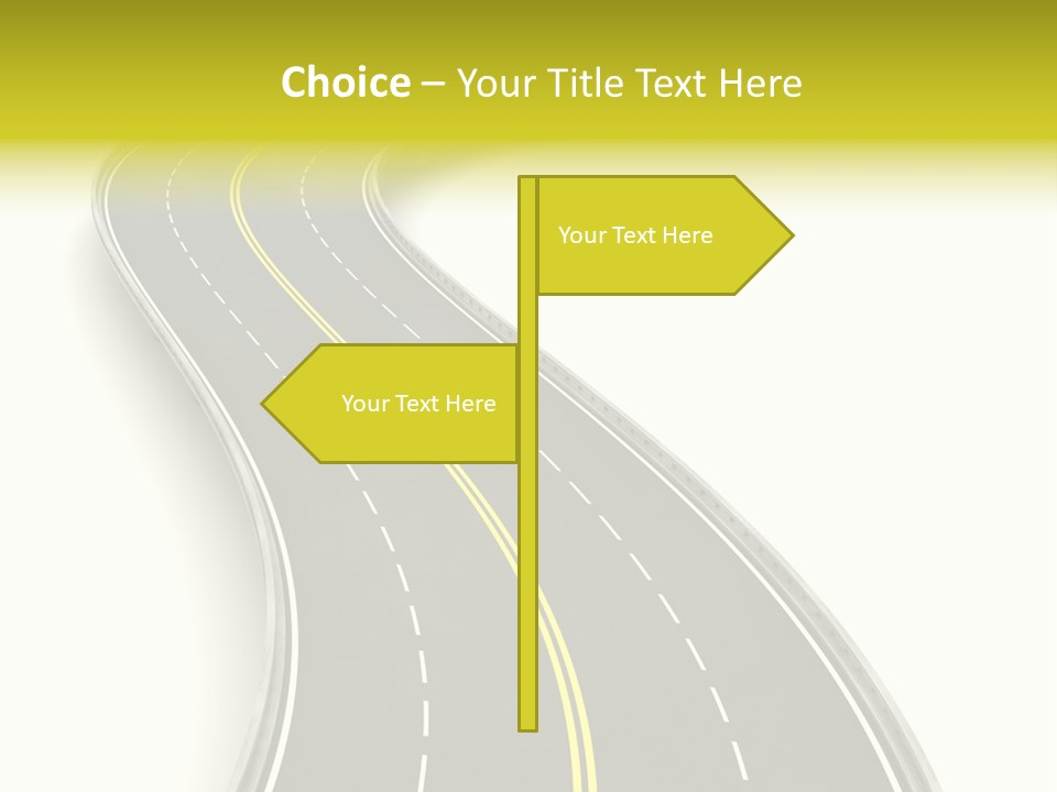 Journey Way White PowerPoint Template