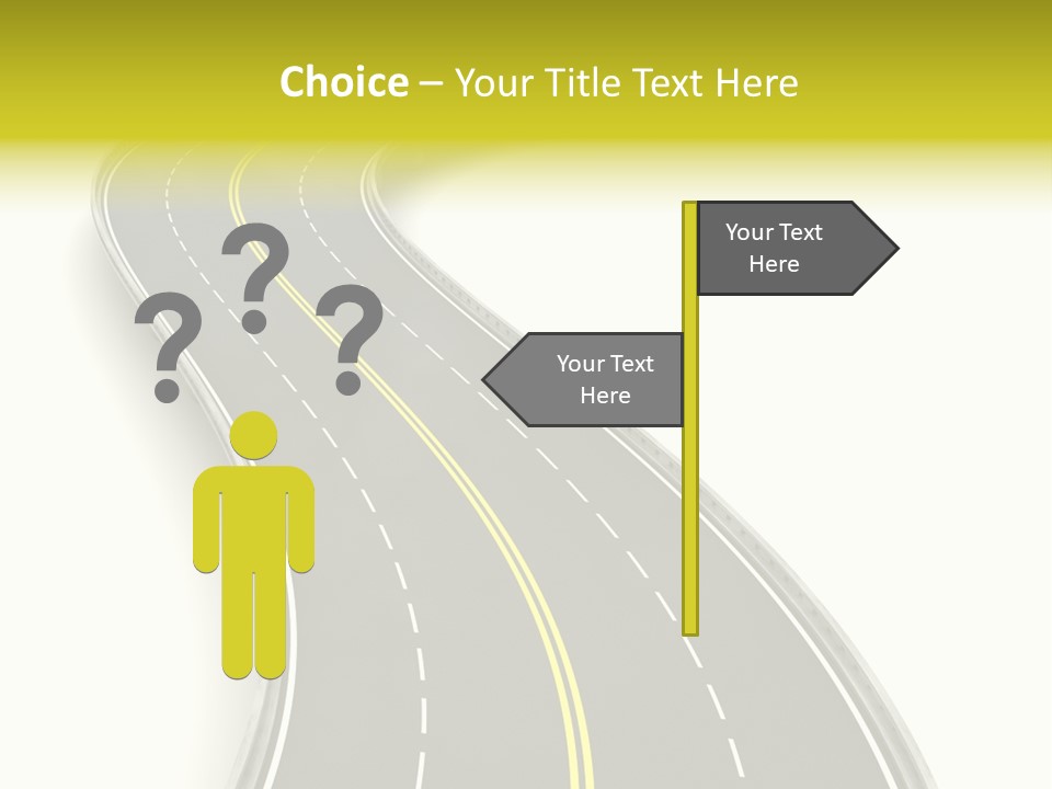 Journey Way White PowerPoint Template