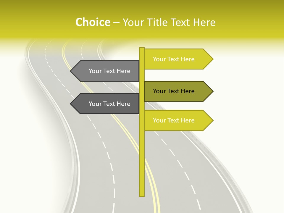 Journey Way White PowerPoint Template
