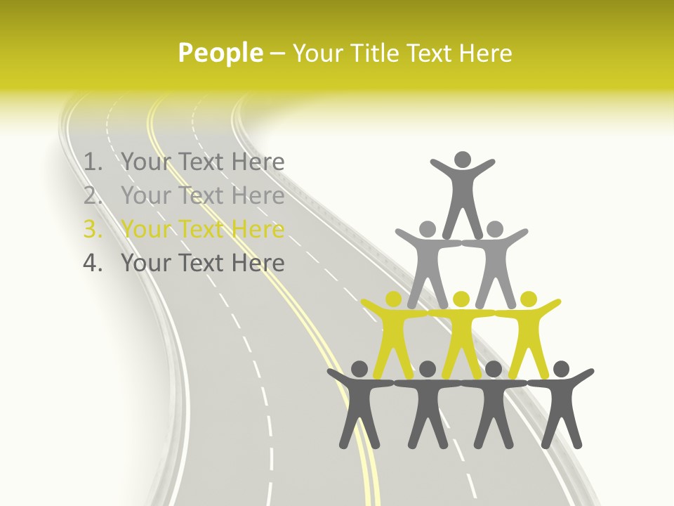 Journey Way White PowerPoint Template