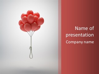 Dramatic Abuse Knot PowerPoint Template