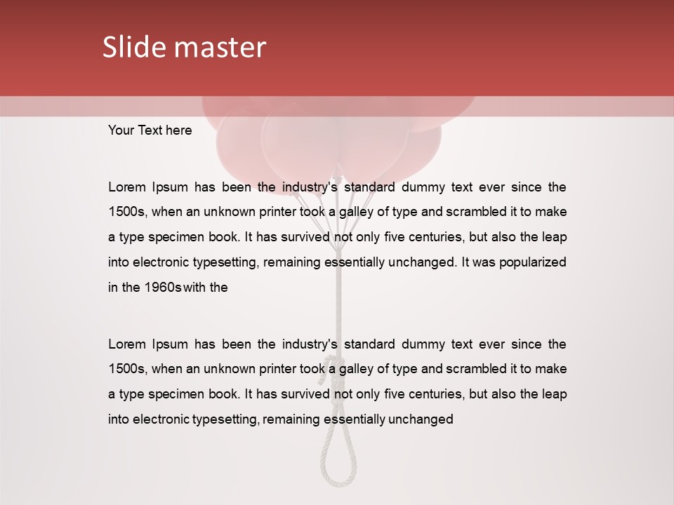 Dramatic Abuse Knot PowerPoint Template