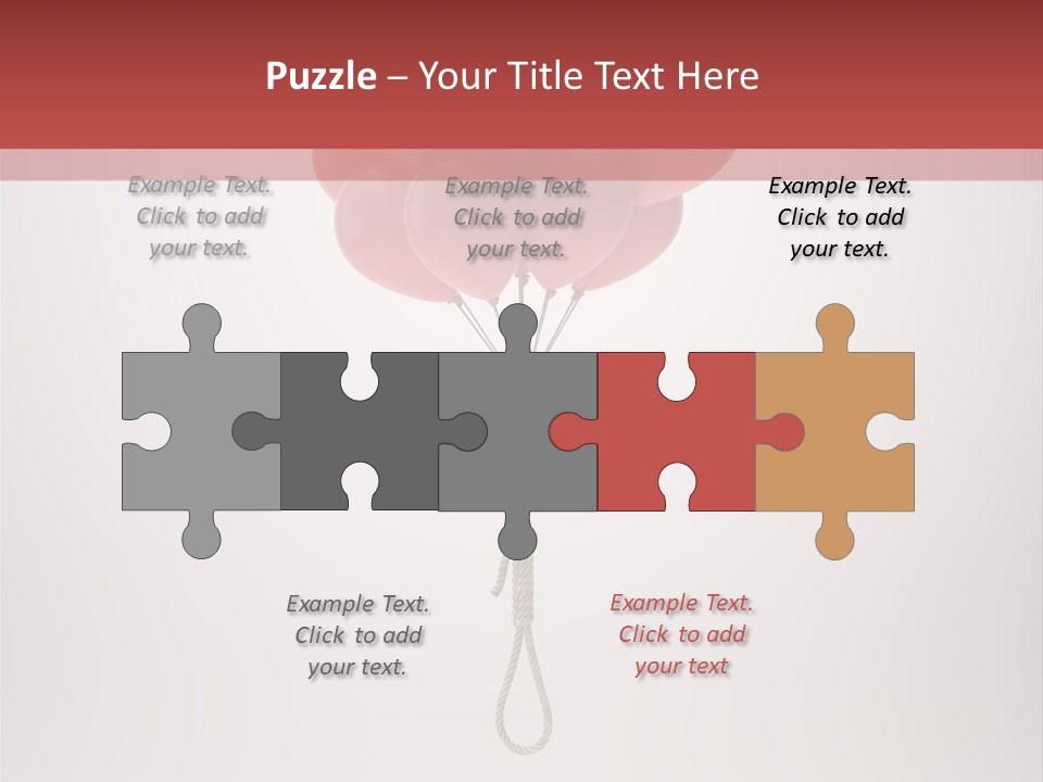 Dramatic Abuse Knot PowerPoint Template