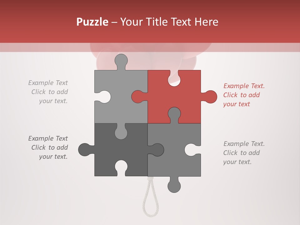 Dramatic Abuse Knot PowerPoint Template