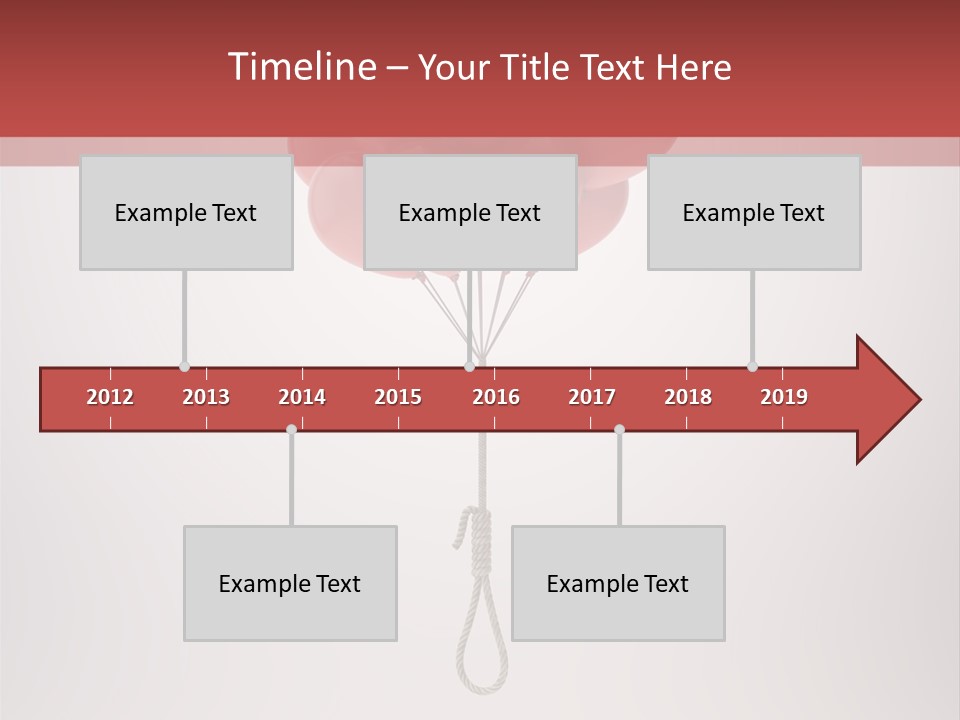 Dramatic Abuse Knot PowerPoint Template