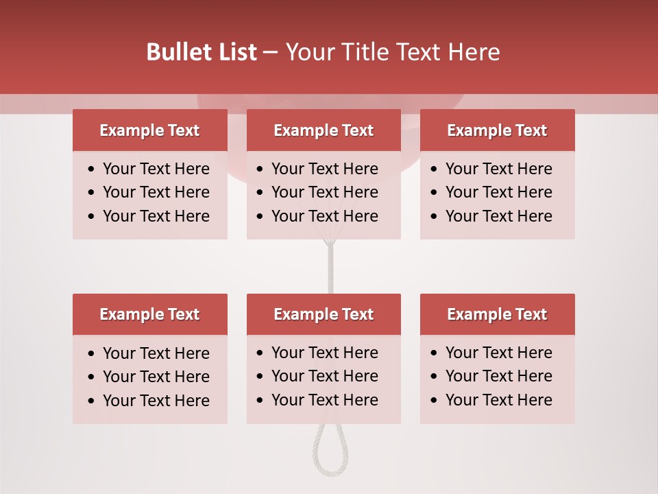 Dramatic Abuse Knot PowerPoint Template