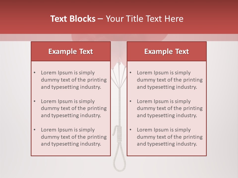 Dramatic Abuse Knot PowerPoint Template