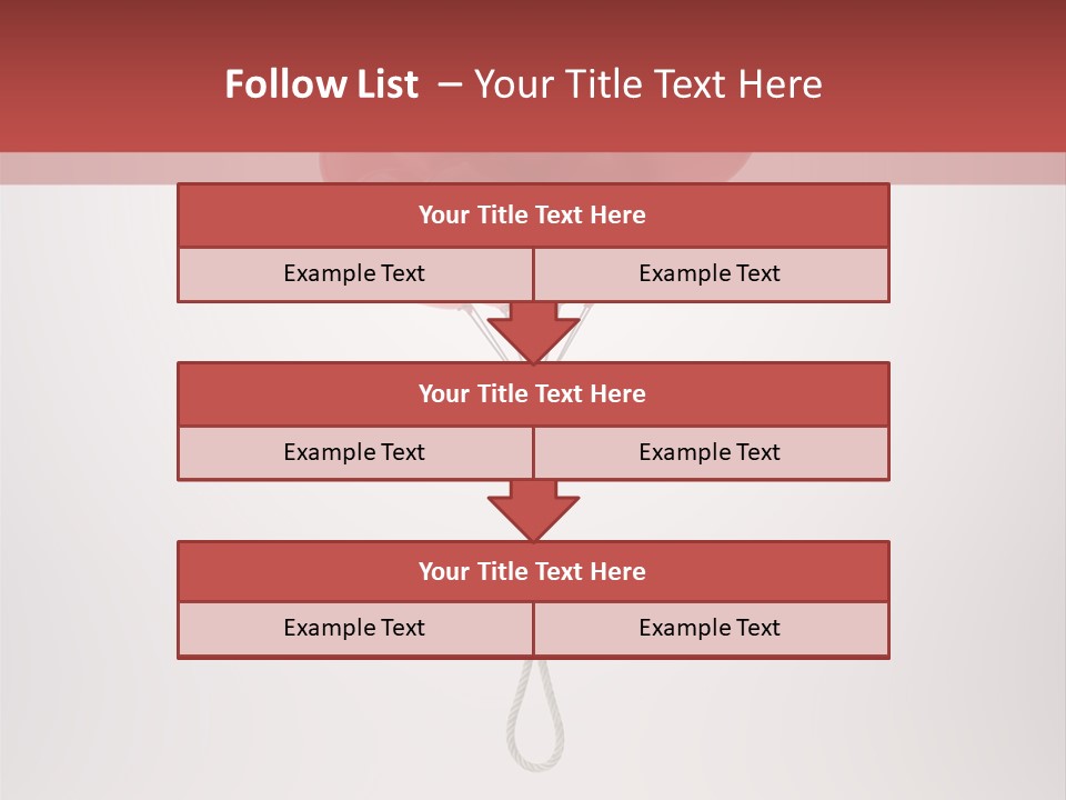 Dramatic Abuse Knot PowerPoint Template