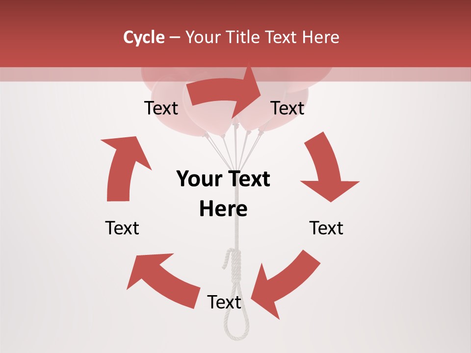 Dramatic Abuse Knot PowerPoint Template