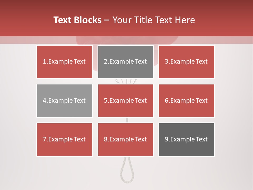 Dramatic Abuse Knot PowerPoint Template