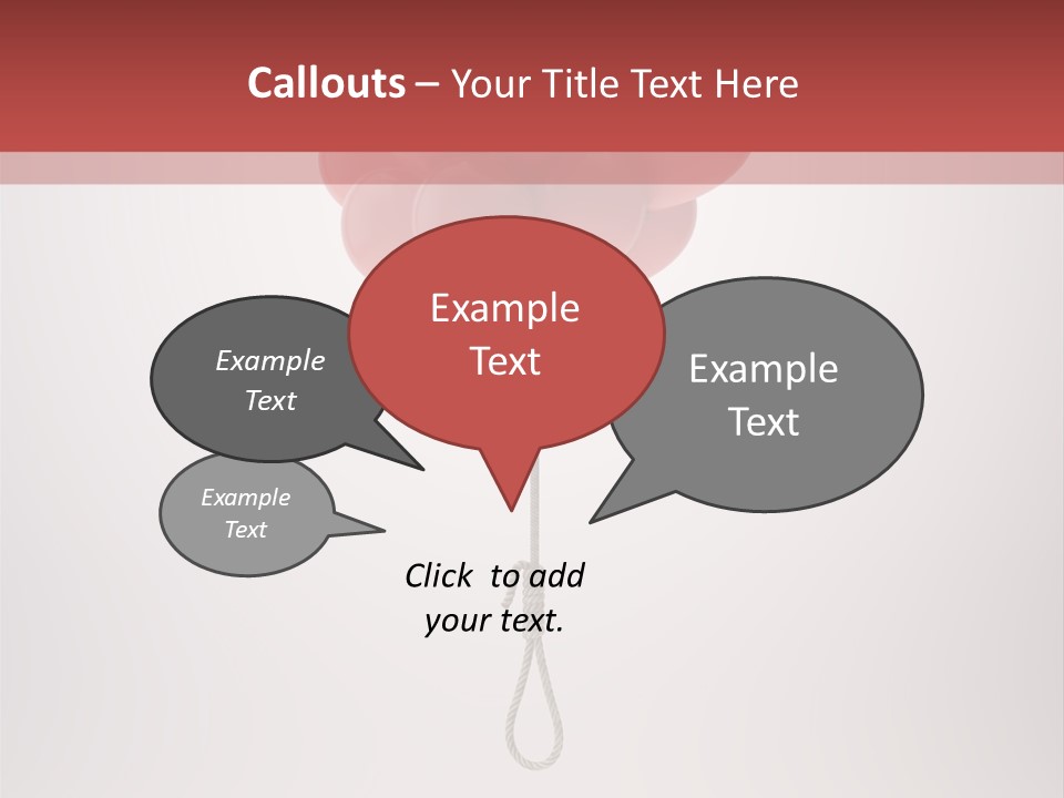 Dramatic Abuse Knot PowerPoint Template