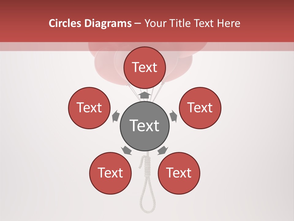 Dramatic Abuse Knot PowerPoint Template