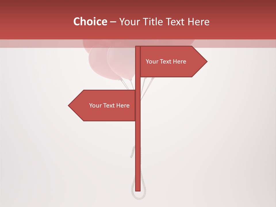 Dramatic Abuse Knot PowerPoint Template