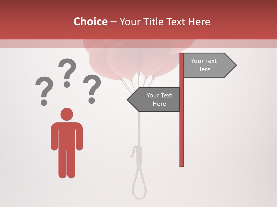 Dramatic Abuse Knot PowerPoint Template