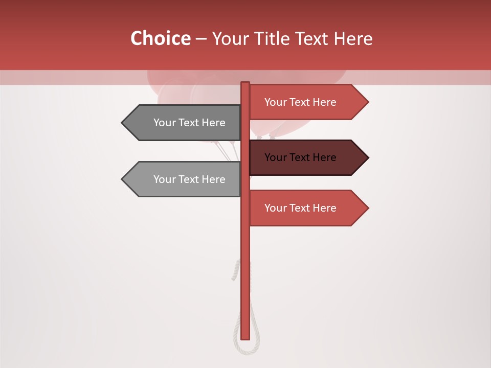 Dramatic Abuse Knot PowerPoint Template