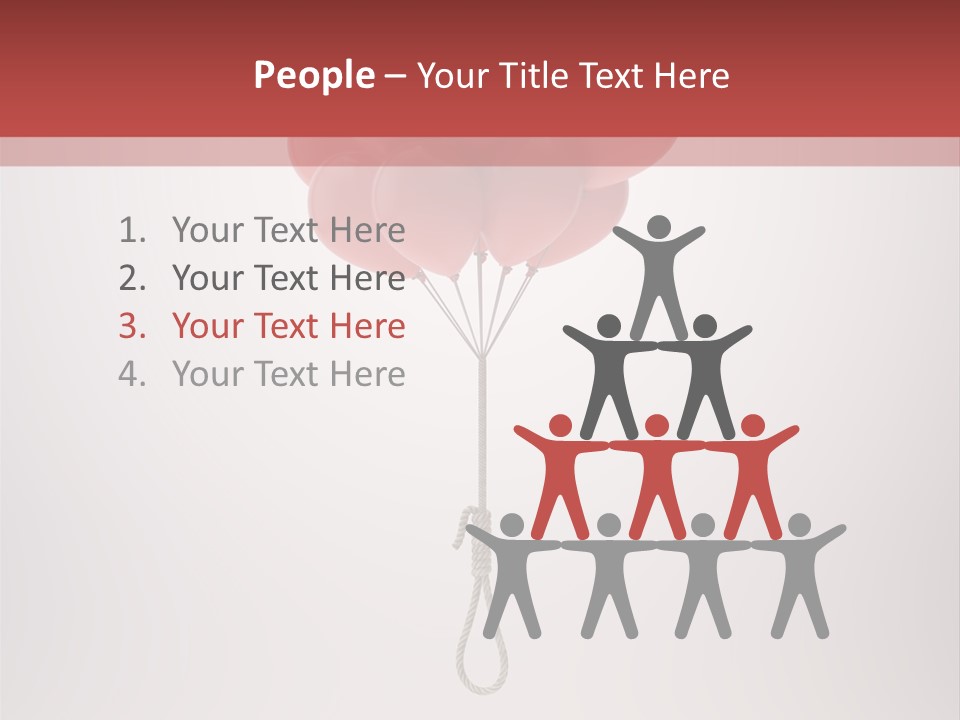 Dramatic Abuse Knot PowerPoint Template