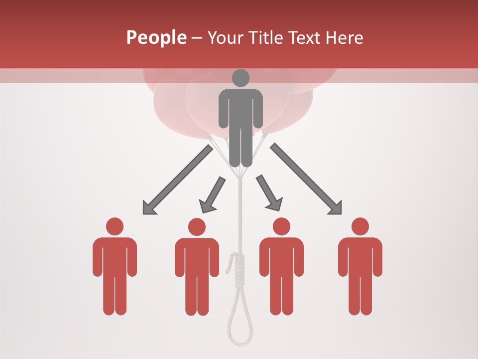 Dramatic Abuse Knot PowerPoint Template