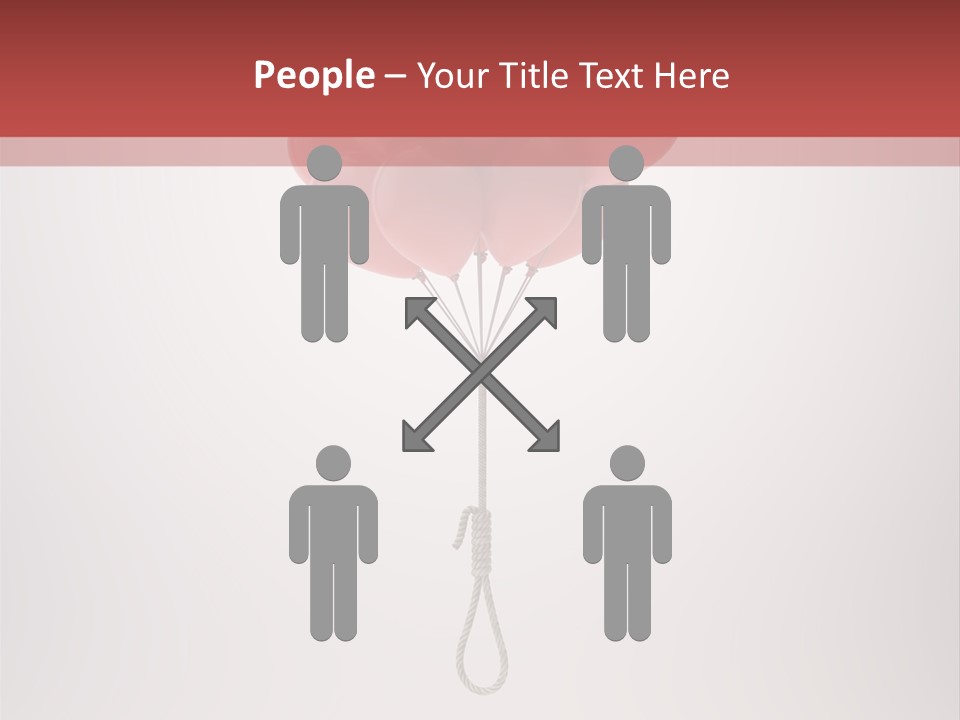 Dramatic Abuse Knot PowerPoint Template