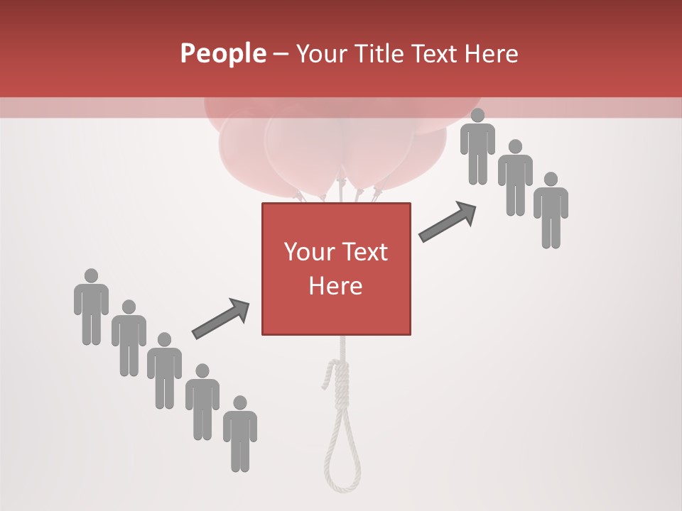 Dramatic Abuse Knot PowerPoint Template