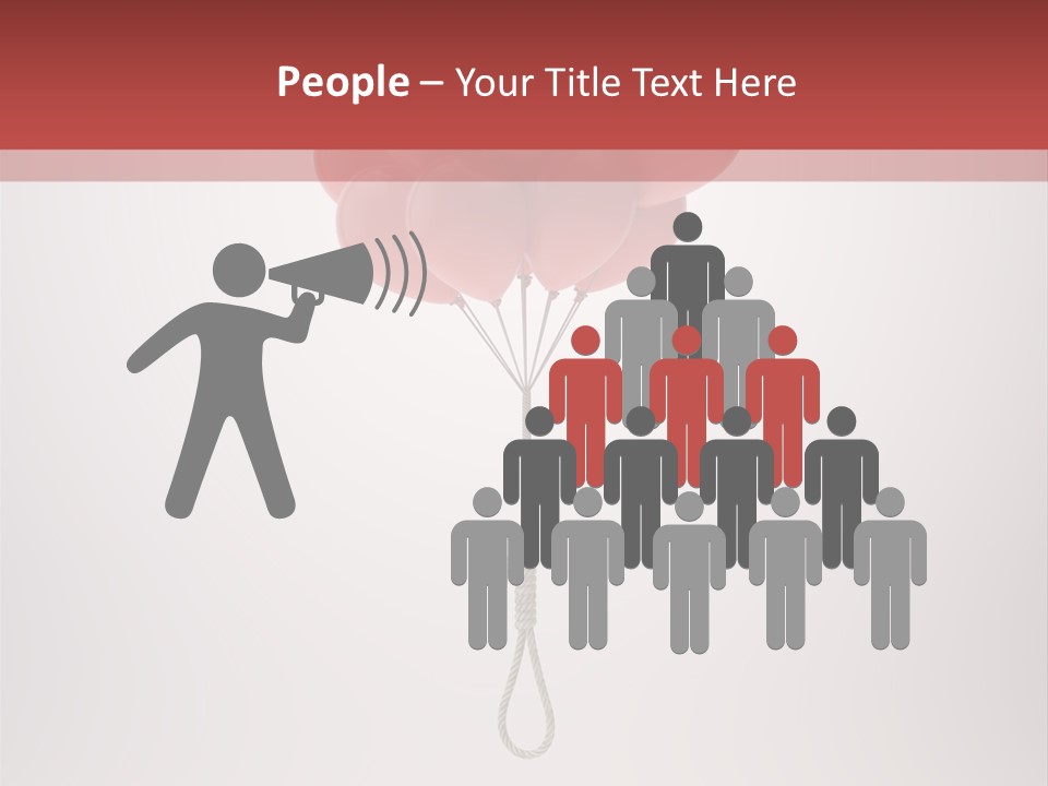 Dramatic Abuse Knot PowerPoint Template