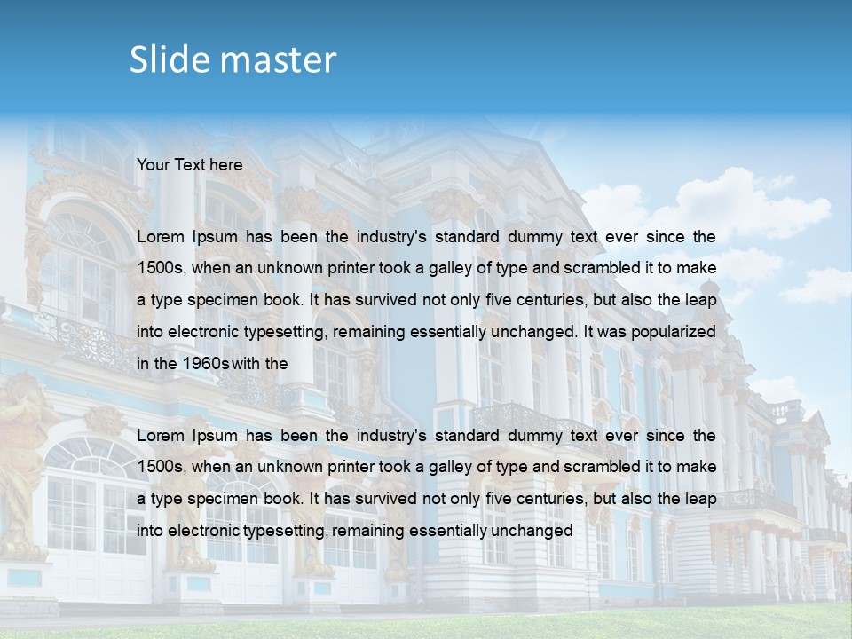 Park Amber Sky PowerPoint Template
