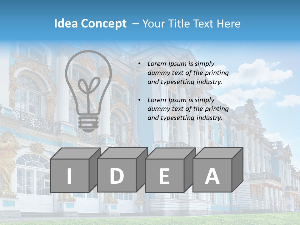 Park Amber Sky PowerPoint Template