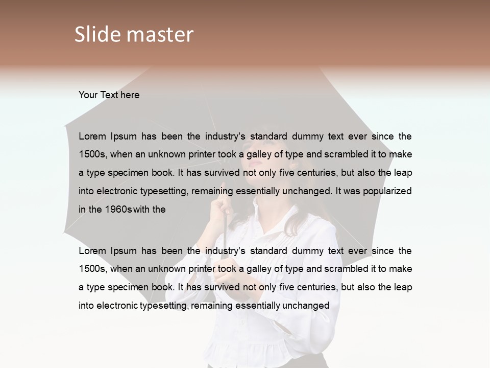 Black Skirt Protection Belief PowerPoint Template