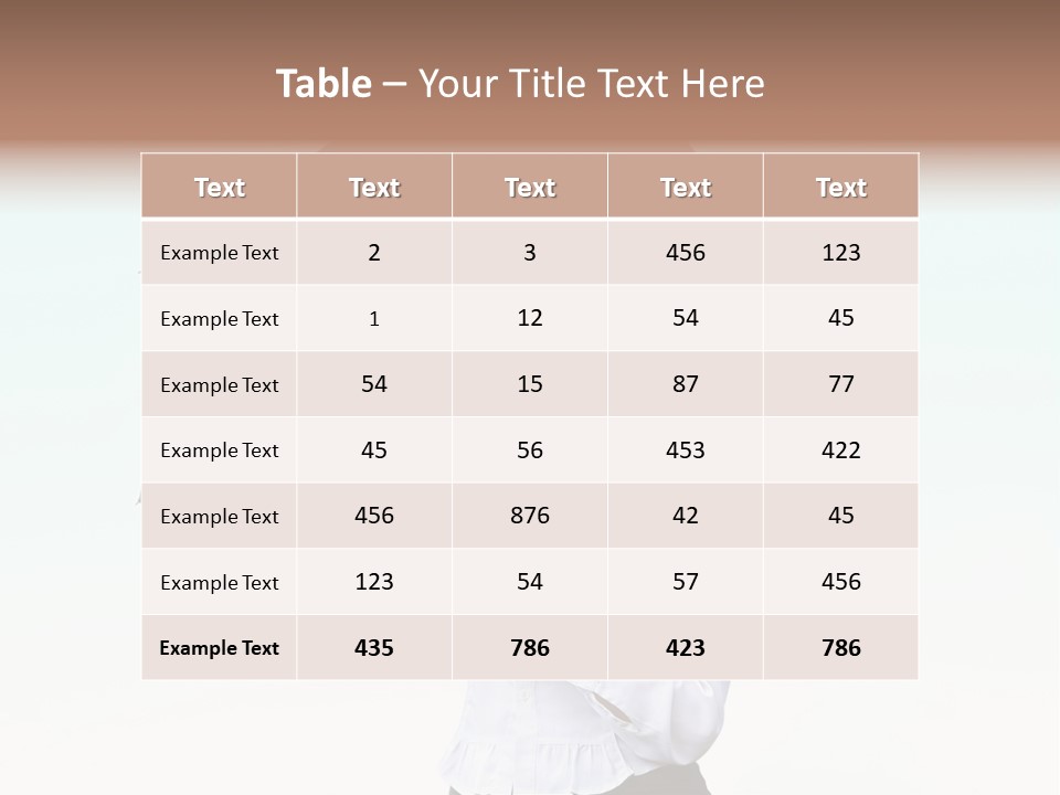 Black Skirt Protection Belief PowerPoint Template