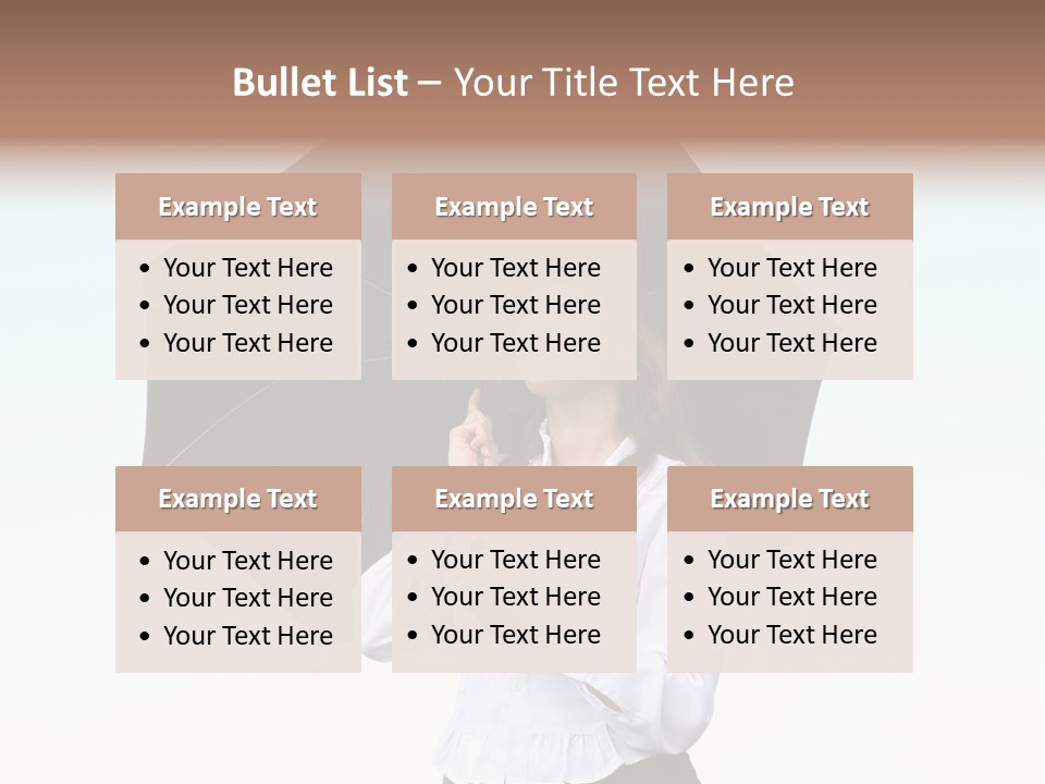 Black Skirt Protection Belief PowerPoint Template