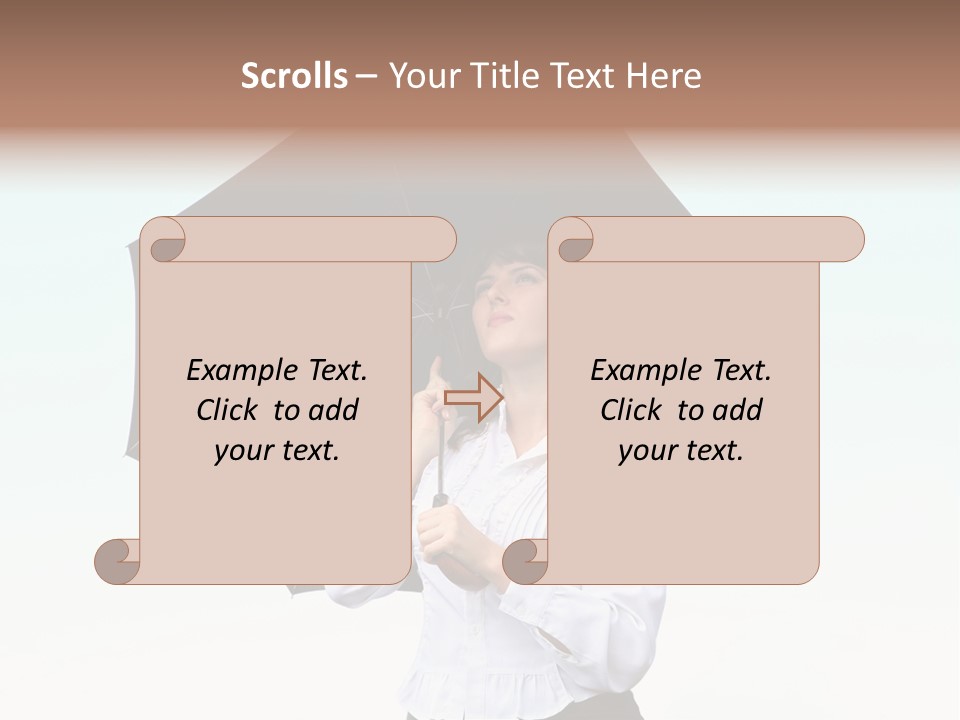 Black Skirt Protection Belief PowerPoint Template