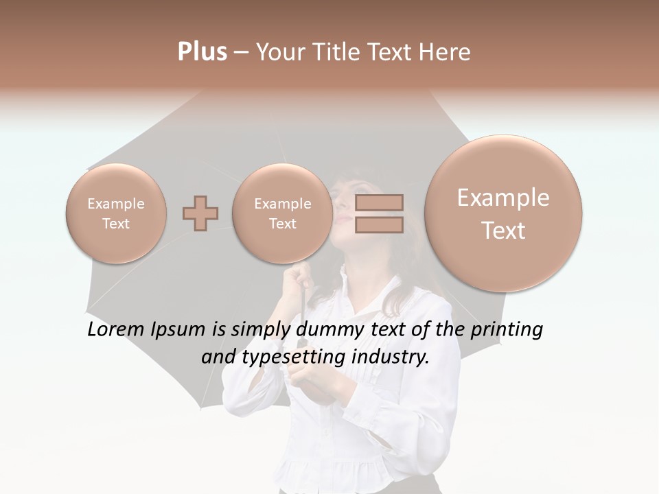 Black Skirt Protection Belief PowerPoint Template