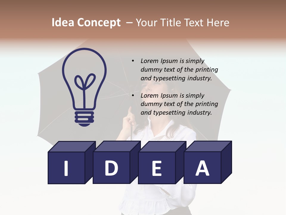 Black Skirt Protection Belief PowerPoint Template