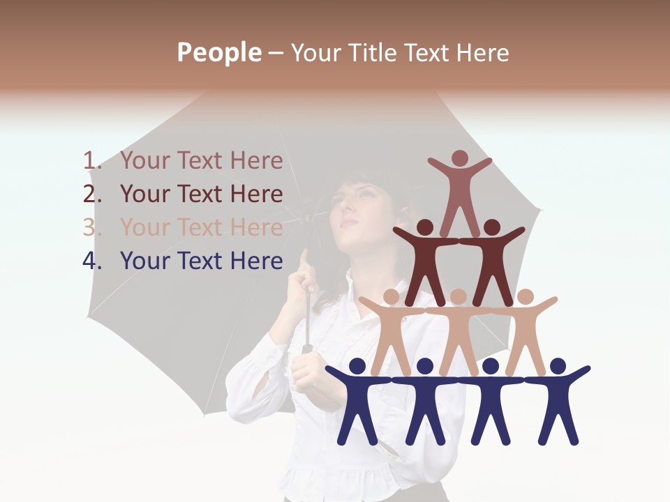 Black Skirt Protection Belief PowerPoint Template