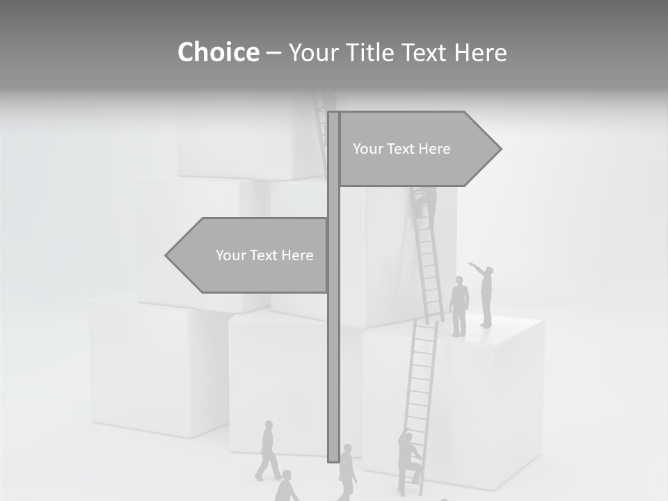 Career Support Way PowerPoint Template