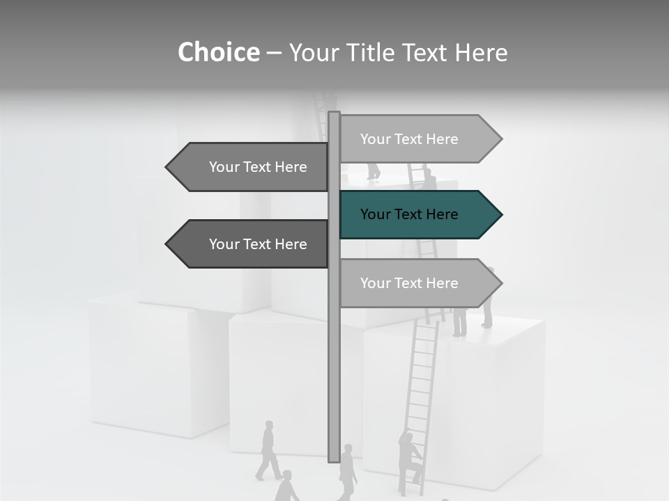 Career Support Way PowerPoint Template