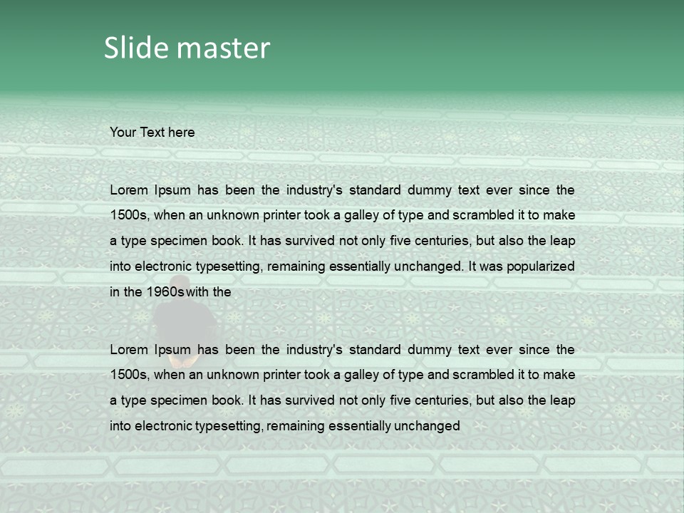 Worshiping  Devout PowerPoint Template
