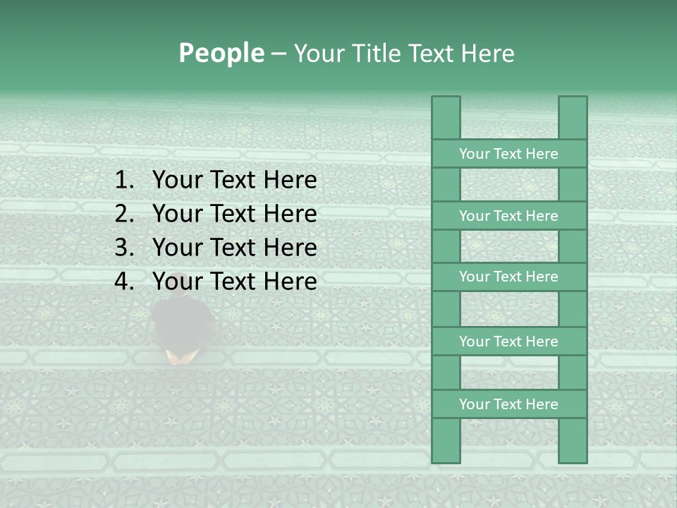 Worshiping  Devout PowerPoint Template