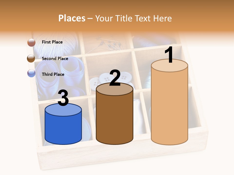 Wooden Needle Yarn PowerPoint Template