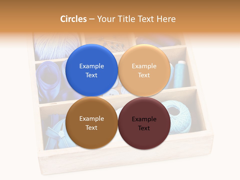 Wooden Needle Yarn PowerPoint Template