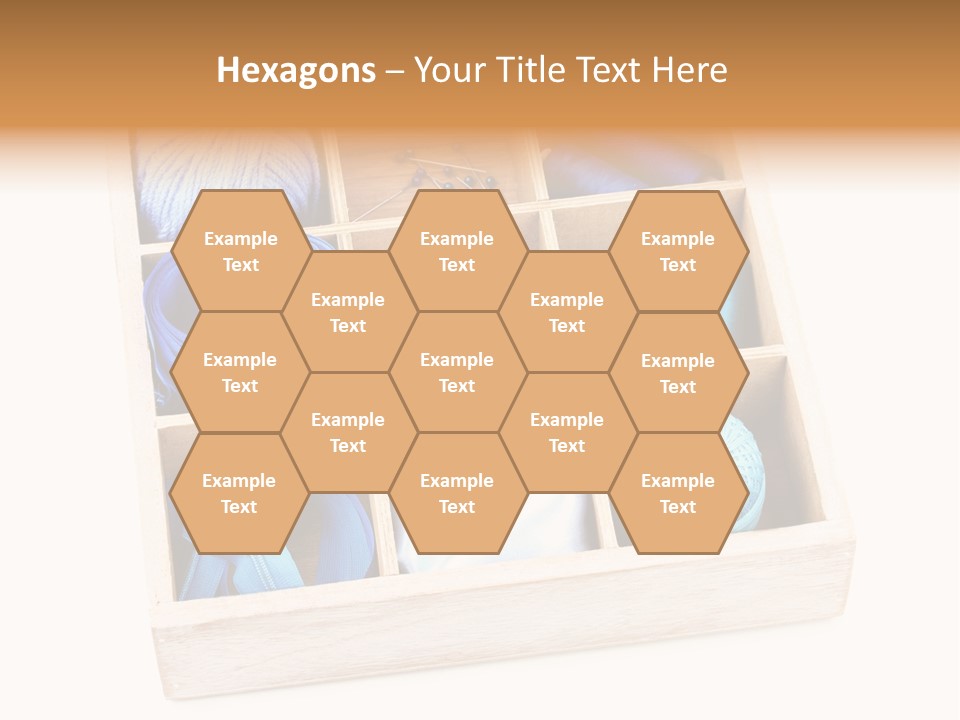 Wooden Needle Yarn PowerPoint Template