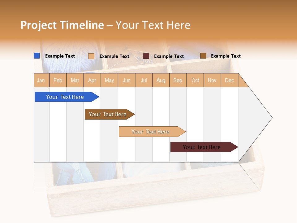 Wooden Needle Yarn PowerPoint Template