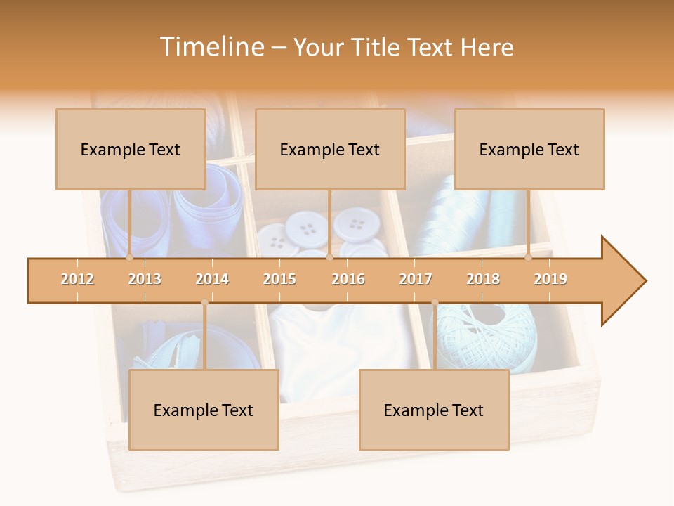 Wooden Needle Yarn PowerPoint Template